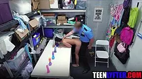 young bride caught shoplifting dildos now fucks burglar hardcore 😈 