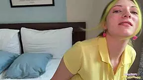 i roughly fuckd this pizza girl to make up for her late delivery oh man!!