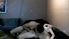 What if your nerdy girlfriend begged you to deepthroat her beautiful shemale cock in homemade couple fetish play?