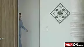 Two BUSTY sluts BENT OVER by teen boys - London River Natasha Nice