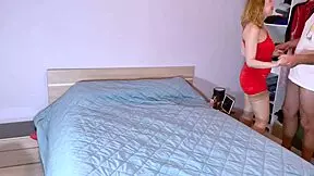 hotwife sneaks lover in heels for secret creampie while hubby's away part 1