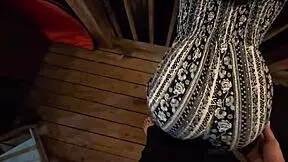 Seems Innocent but Her Tiny Ass Teases Public Gaze