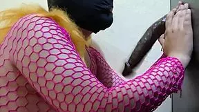 Ever wonder what happens when a cute hairy latina tgirl crams a black dildo deep then laps up the messy cum in bathroom?