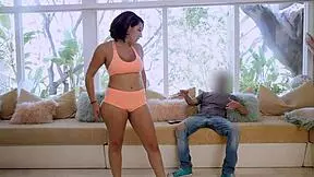 step bro sneaks in shower dares sis to ride then creampies her tight ass 🍑🚿💦