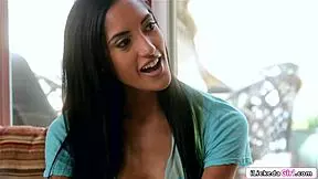 that latina teen pornstar tribs shaved pussy hard with her bff after licking