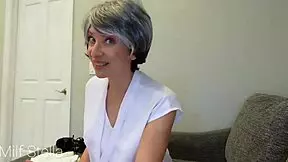 stepson-in-law catches gilf peeping up short skirt for creampie quickie