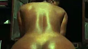 Watch that ebony teen's big ass bounce wild on your pov white monster cock