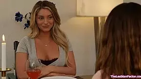 Lesbian Lawyer DoveFucks Petite Client In Beaver Licking 69