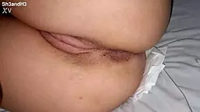 cute young skinny girlfriend narrow ass all wet after hot bedroom fuck