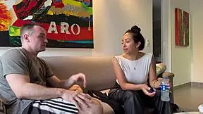 Behind the Scenes Latina Milf Mariana Sandoval Bathes with Bodybuilder Andres Acosta!