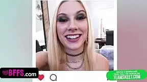 Slutty BFFs, wanna see you reverse gangbang that rockstar?