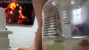 Misssvikki's See-Through Tease Leads to Petite Anal Pounding on Hidden Camera