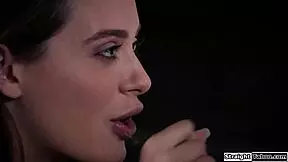 stepbro overpowers flexible teen stepsis with monster cock deepthroat and domination fuck