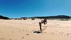 travel show features sasha ikeyeva's bikini ass on spanish beach