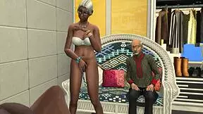 Parents watch bound stepsibs fuck desperately for cash