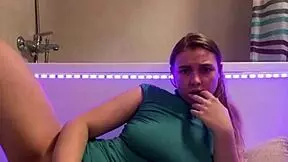 sexy student fingers ass tits orgasm bathroom cum horny