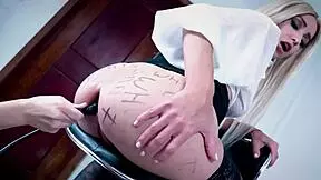 two anal sluts fight with toys