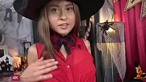 halloween teens take brutal anal in threesome with shaved pussies and stockings