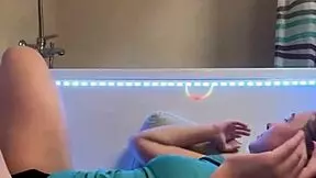 sexy student fingers ass tits orgasm bathroom cum horny