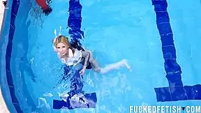 i crave ashlee rose's skinny wetlook tits and big ass poolside