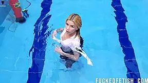 i crave ashlee rose's skinny wetlook tits and big ass poolside