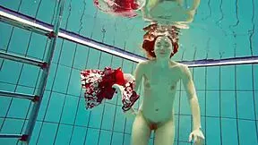 i'm diving underwater with hot teen marketa's bikini body