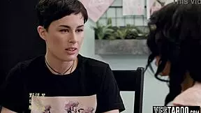 Petite lesbian milf with big boobs tribs and fingers hairy ebony friend!