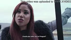 Hitchhiking Wet Venus Takes 7on1 ATM DAP Rough Gapes Pee Drink Shower Cum Swallow