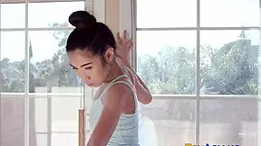 Ever seen a tiny asian ballerina's pussy devoured by huge cock?