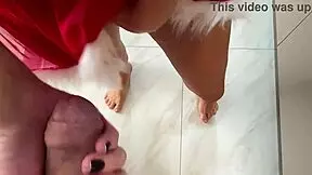 Double Creampie Christmas Special - Pussy Fill Then Stepmom Swallows Cum!