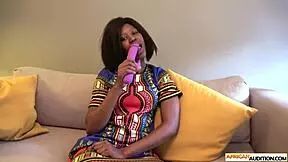 Big ass black teen Vicky nailed after casting blowjob perfection! 🍑💦