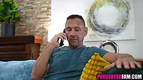 skinny sexaholic stepdaughter craves stepdads monster cock in taboo pounding cunilingus ride