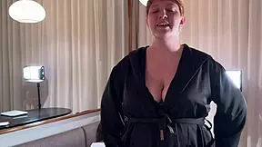 think this curvy redhead model's ready for your casting interview? it goes wrong fast