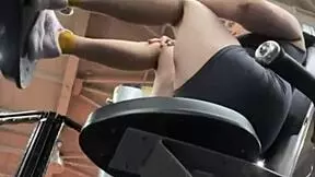 horny 18yo with big natural tits masturbates shaved pussy to extreme public orgasm