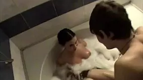 Ever wonder what happens when roommates anastasia and bumbas hit the jacuzzi first time?