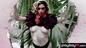 whoa this smoking hot blonde kayci darko strips nude for outdoor shower posing