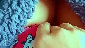 Tiny Latina college coed masturbates shaved pussy with big vibrator first time