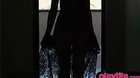 Skinny blonde Canadian MILF strips naked wanna see her petite body?