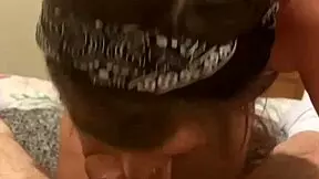 Real Hooker Deepthroats Balls Then Sucks Cum Off Customer's Dick