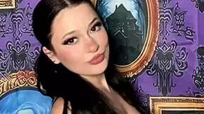 uhh my pigtails goth girl... bra off in haunted house with that music playing??