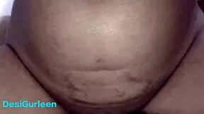 desi girlfriend relaxes with oily massage turning into deep pussy fingering climax