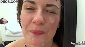 camilla moon rides cock at home before cum blasts her cute face