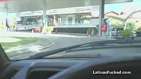 This Busty Latina Amateur's Short Hair Flies as Big Cock Pounds Her Rough in No Bra Titty Fuck Casting