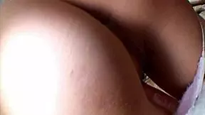 stepbrother's hands on her lingerie legs led to fingering shaved asian pussy