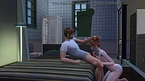 step daughter sneaks in for dirty DADDY blowjob, but ends up riding old cock like a pro slut