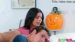 halloween turns my big ass latina stepsis into a bratty slut craving taboo MONSTER COCK pounding all night long