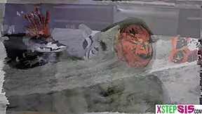 halloween turns my big ass latina stepsis into a bratty slut craving taboo MONSTER COCK pounding all night long