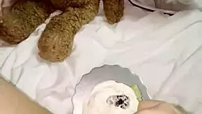 my kinky 18yo virgin stepsis skips college to masturbate with creamy cake in 4k