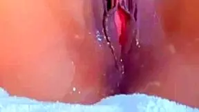 Oily ass lubed up then huge cock rams tight pink pussy deep