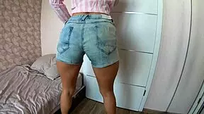 super sexy euro slut spreads huge tits and rides monster cock doggystyle, squirts on creampie ass with dirty talk